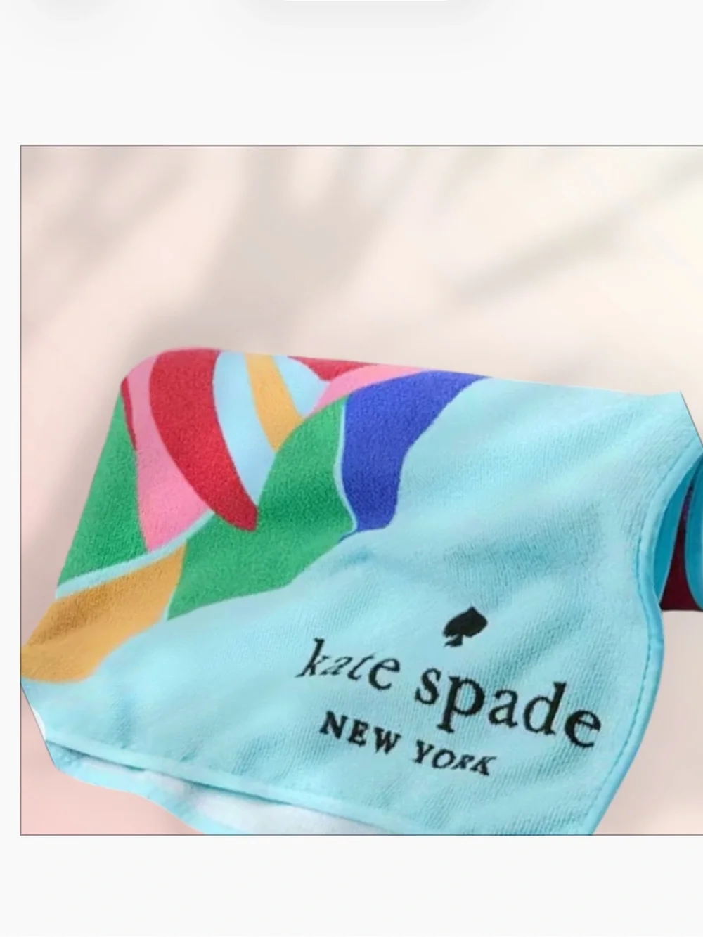 1 x New kate spade Light Blue Tote with Multicolor Accents